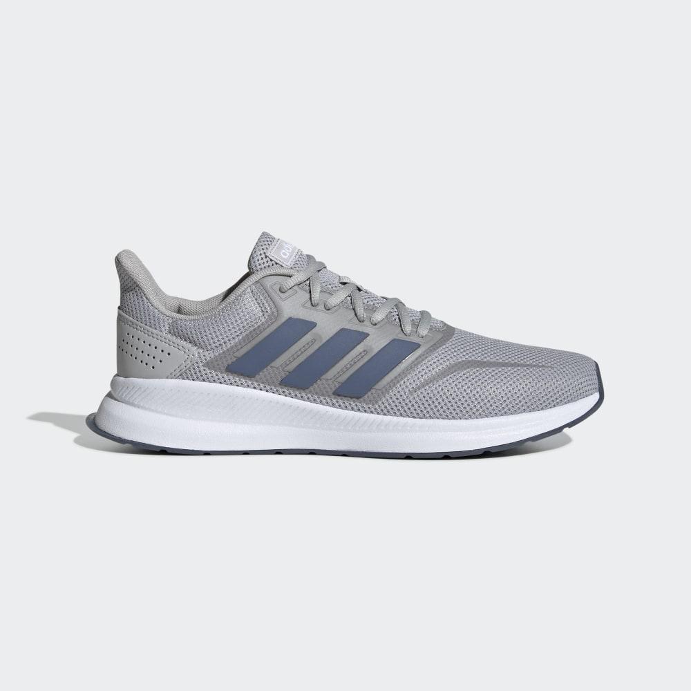 Bocanci Munte Adidas Runfalcon Barbati Romania - Gri/Albi EE8328